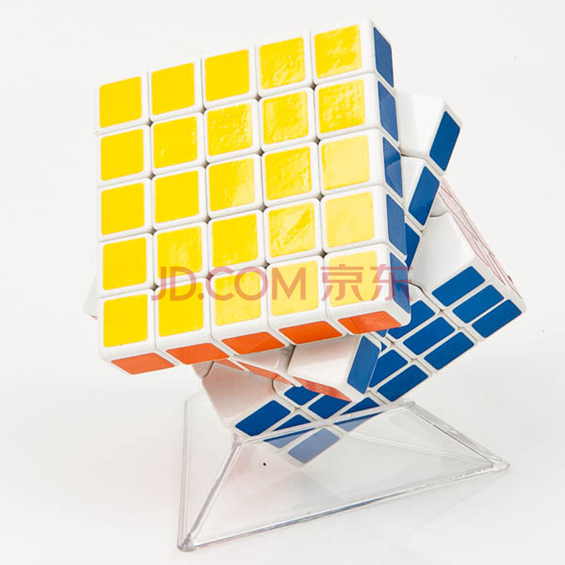 圣手 微调弹簧5阶魔方 比赛专用 创意减压玩具 白色