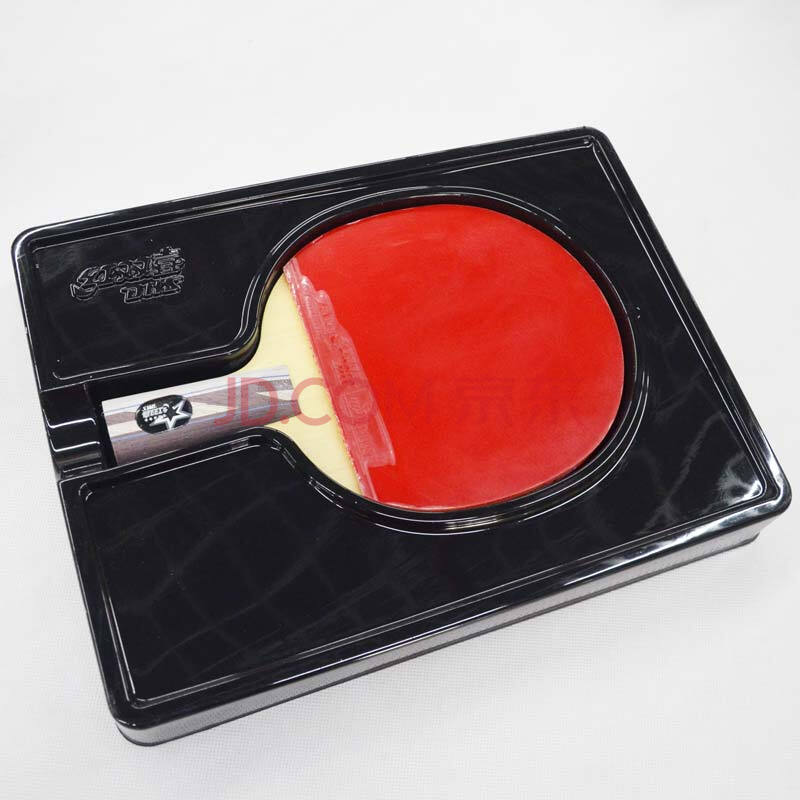 红双喜dhs乒乓球拍五星级5006/5002(双面反胶) 横拍1只