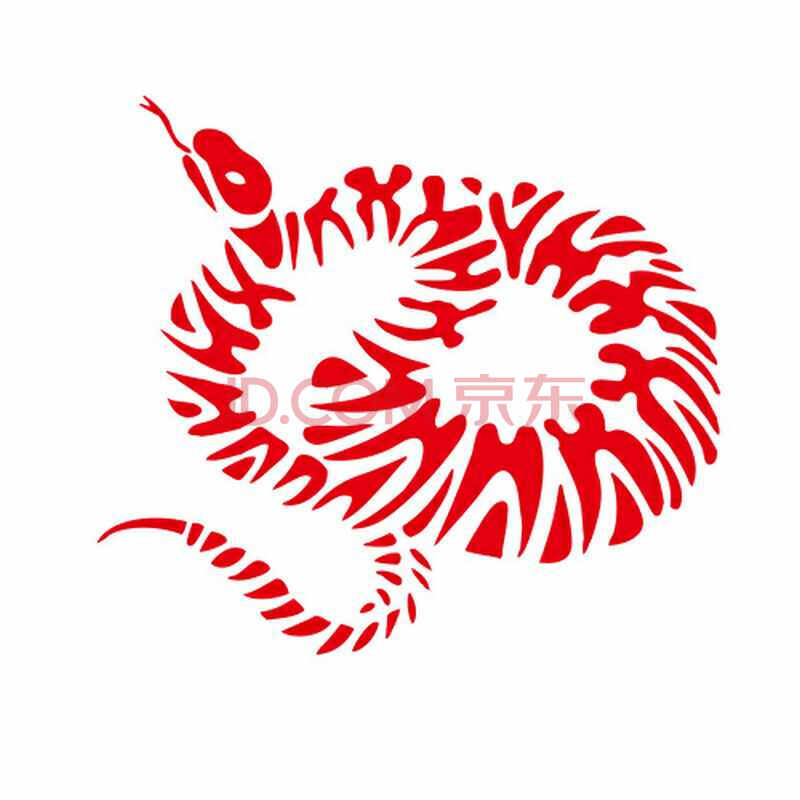 个性一百蛇年向上dah2411马年剪纸福字门贴窗花不干胶十二生肖手工