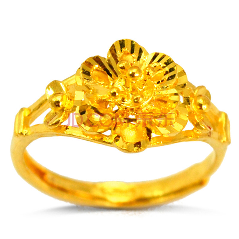 金太福钻石 24k 999千足金戒指 黄金戒指 指环 4.52g 女士款