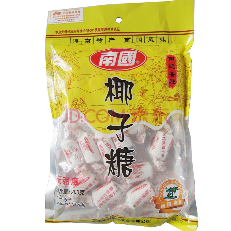 南國 海南特產 傳統椰子糖 200g*4袋