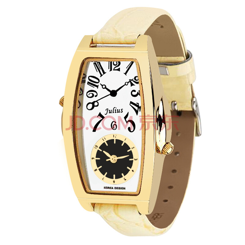 聚利时 julius 韩国时尚 双城记 个性寓意双显双机芯 女士表 ja-507