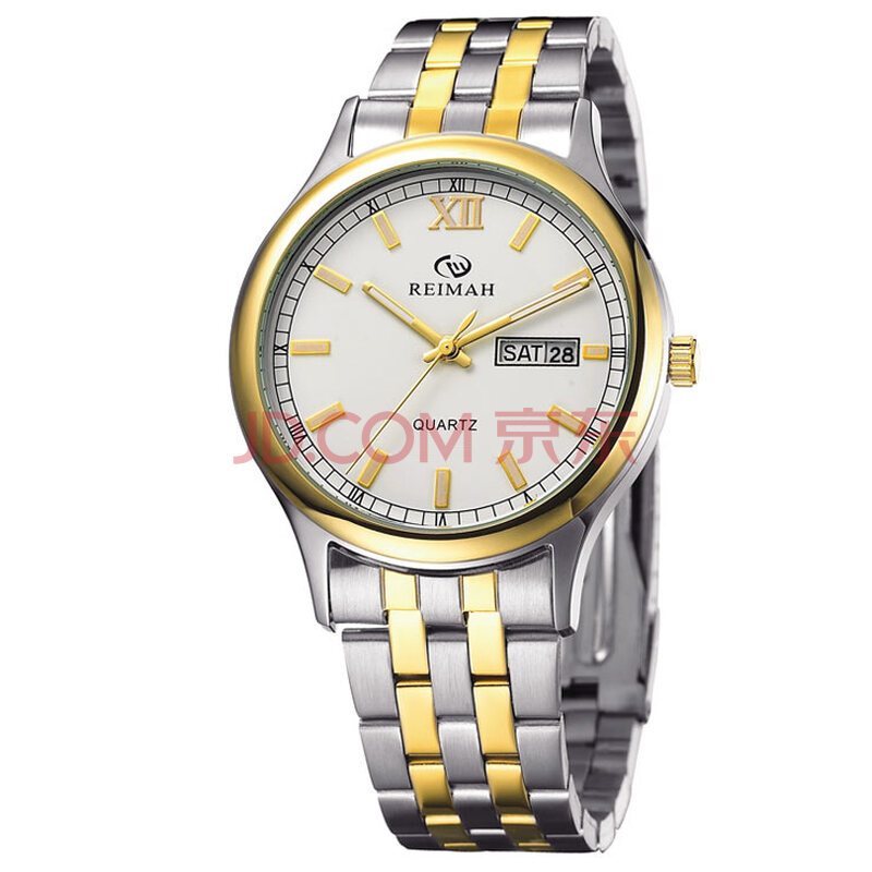 reimah/雷迈表男表正品石英表双日历夜光表韩版男士石英手表6022m 介