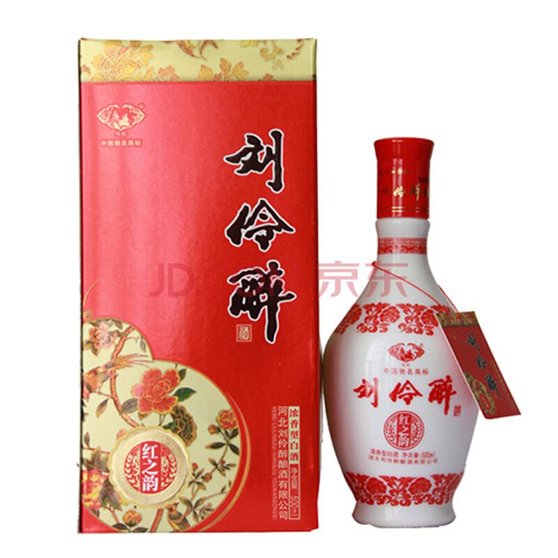 刘伶醉 红之韵 浓香型白酒 38度 500ml