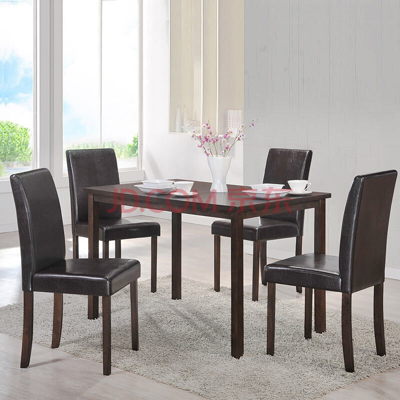 兴利板木家具简约现代宜家长方形餐桌 饭桌 餐桌椅组合 餐桌餐椅 cz