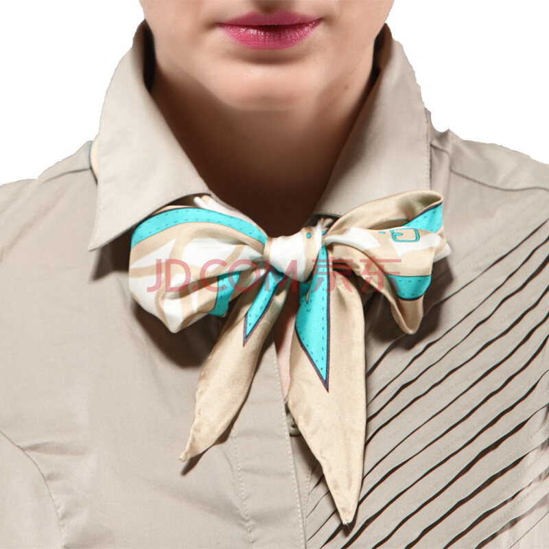 南歌子(nangeangel) 时尚环游 100%真丝女士三角巾 金色