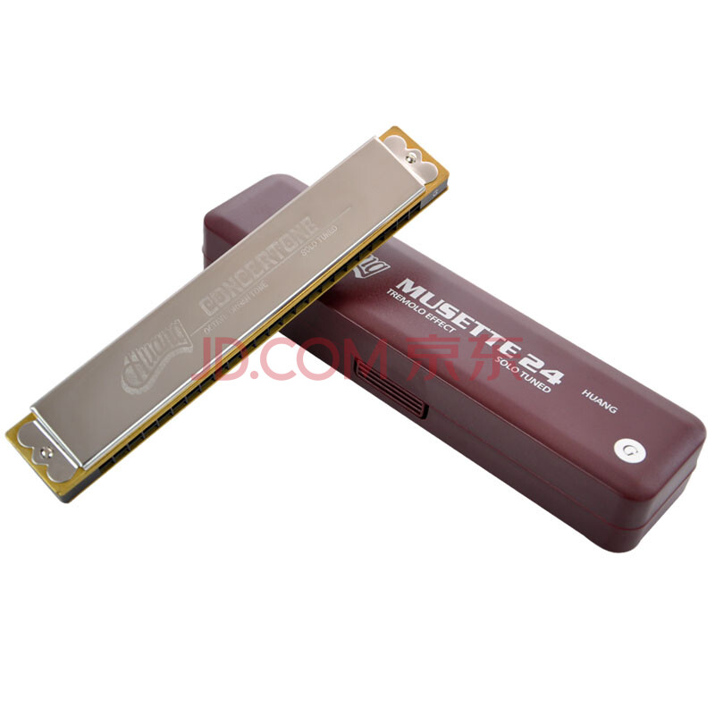 黄牌huang 133 24孔复音口琴 g调