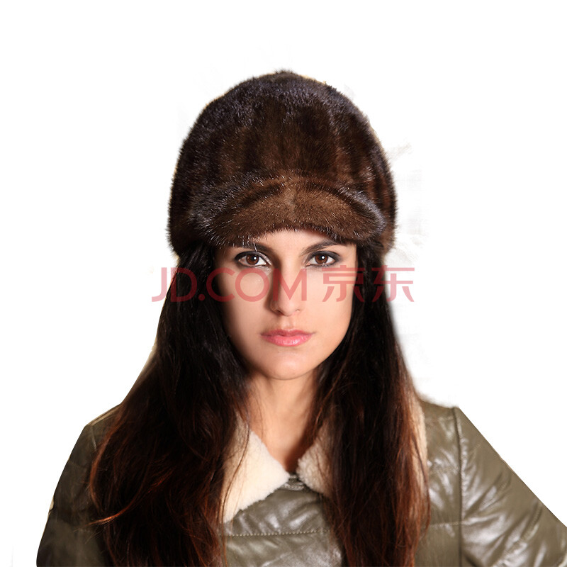 芭莱娅尼 2013新款秋冬皮草帽子 女士进口水貂帽 骑士帽 bh骑士帽