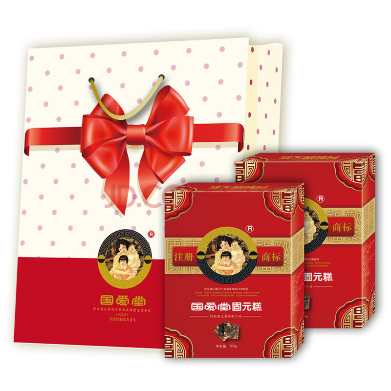 国爱堂阿胶固元膏 固元糕礼品装 1000克买3赠马悦凌《温度决定生老病