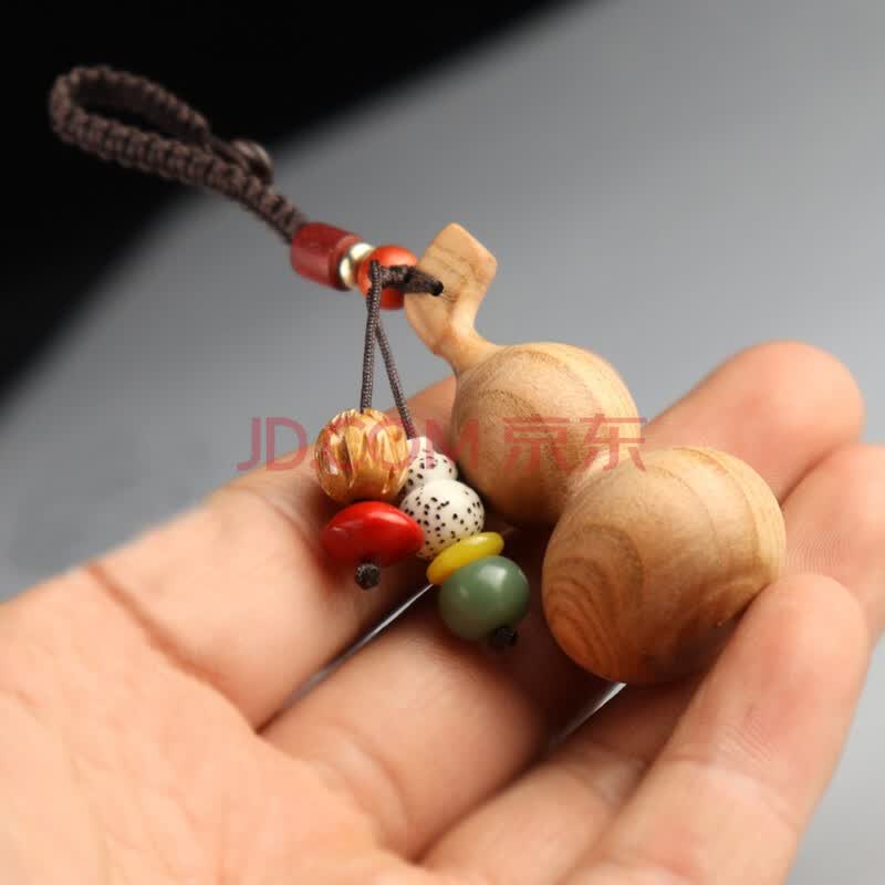 红林海 桃木手把件 桃木手工小葫芦挂件 桃木手把件 小号葫芦