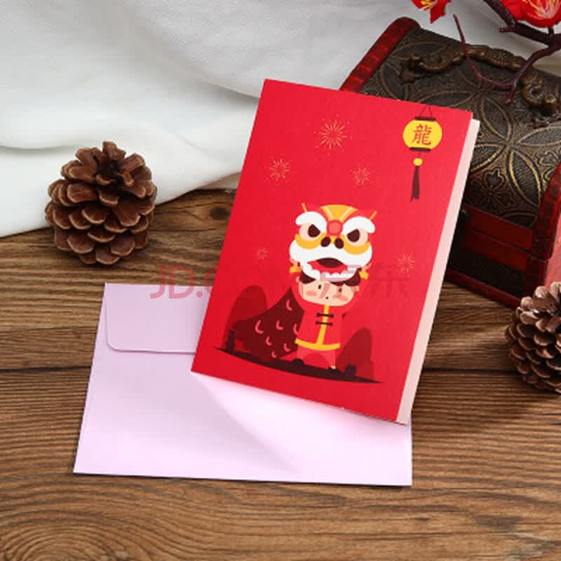 新年贺卡2020鼠年可爱2019创意手工制作diy迷你小卡片春节元旦中国风