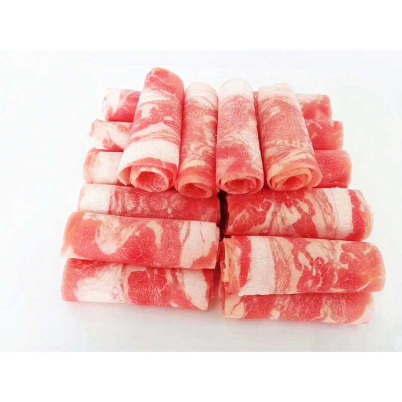 新鲜冷冻雪花肥牛砖7.14斤整块火锅豆捞牛肉肥牛卷牛卷牛肉片整板