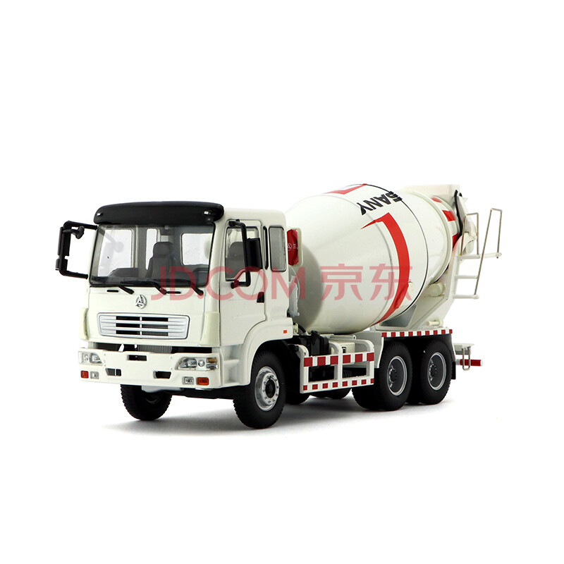 1:35原厂合金工程车模型 三一 215c-9 挖掘机 水泥罐车 搅拌车大号 送