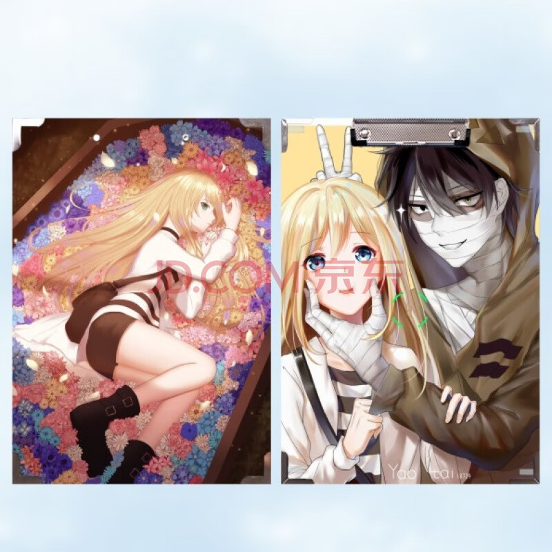 文件夹垫板学生考试垫板夹资料夹板 杀戮天使二次元周边 杀戮天使j a4