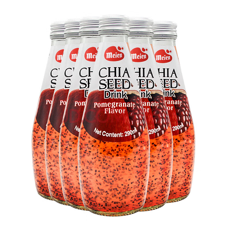 【美恩奇亚籽石榴味】泰国进口 美恩 奇亚籽石榴味饮料290ml*6组合装