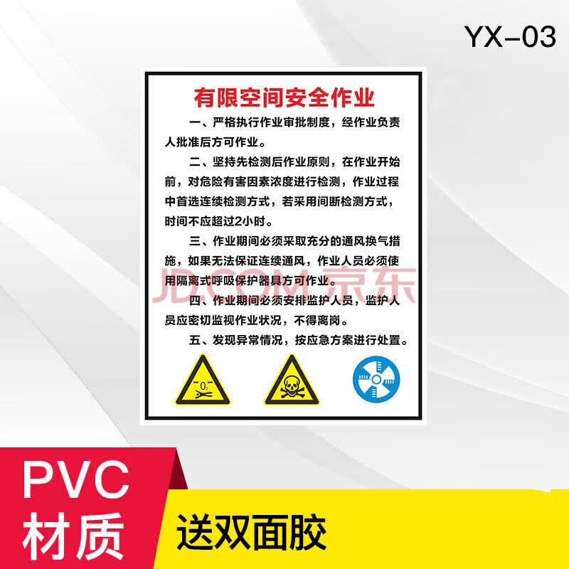 有限空间安全警示牌警示标识救援告知牌冷库标识牌标志作业管理制度