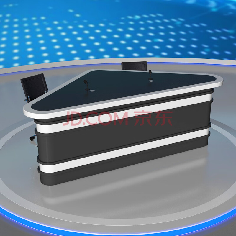 播音桌电视台演播室直播桌访谈桌主持新闻桌子导播桌演播桌控制 以下