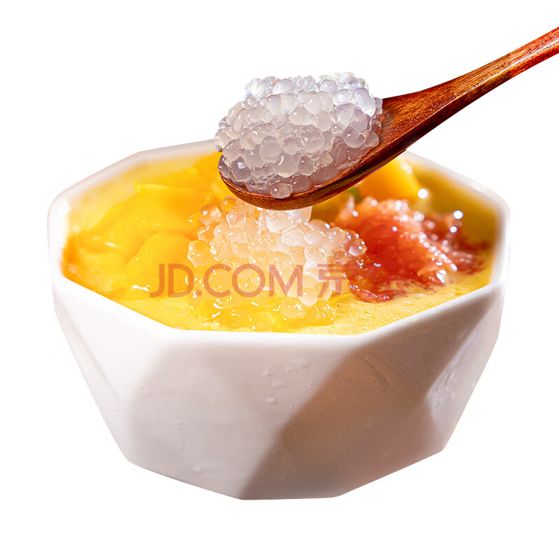 广禧快煮小西米500g 椰浆西米露木薯粉甜品水果捞奶茶专用原材料