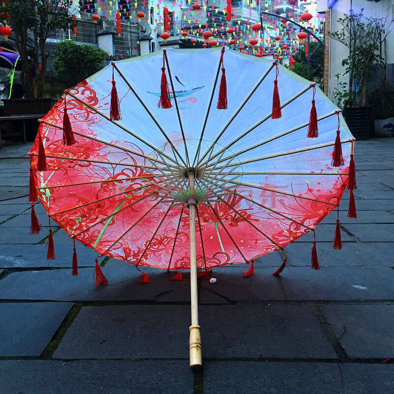 古代古装伞汉服花伞古苏伞拍照舞蹈伞剑网三伞cos道具伞 油纸伞 彼岸