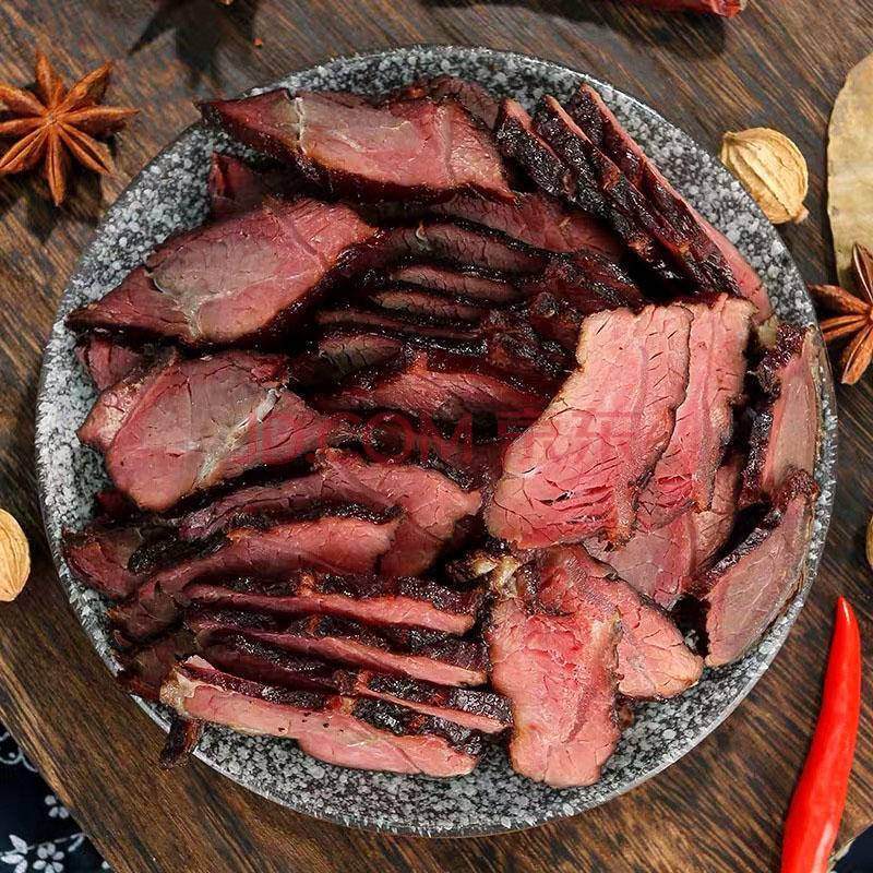 整块散装恩施土家柴火烟熏牛肉500g湖南四川腊肉腊味多层咸肉