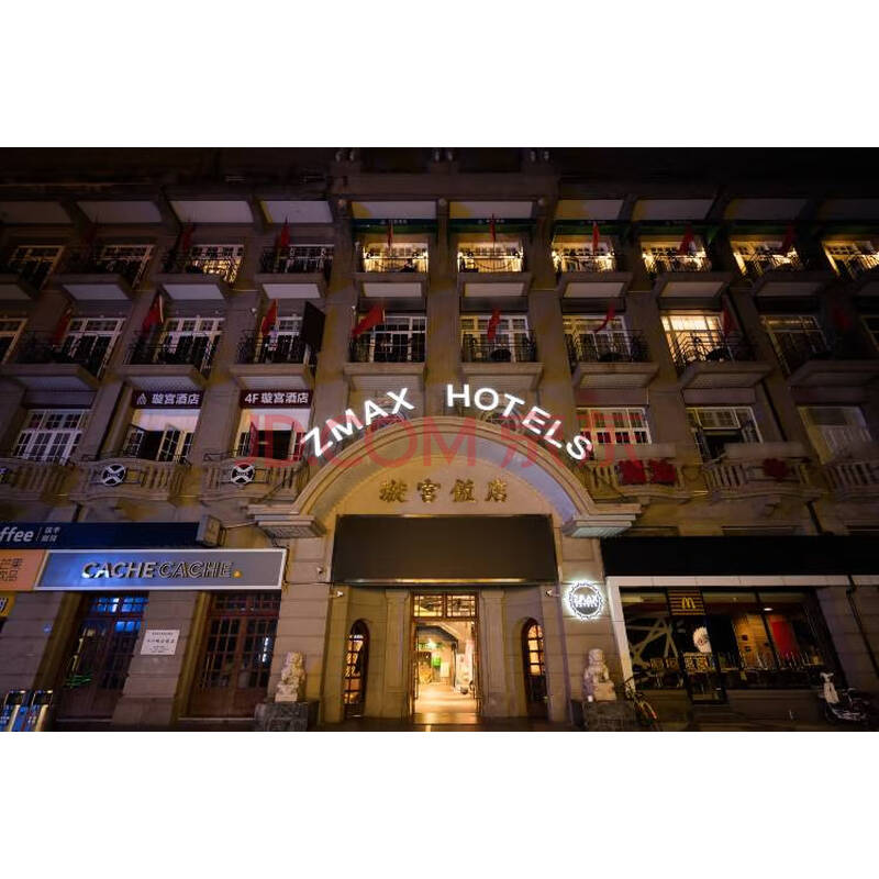 酒店 预定 酒店预售 zmax hotels(武汉江汉路步行街璇宫店)两张床xl