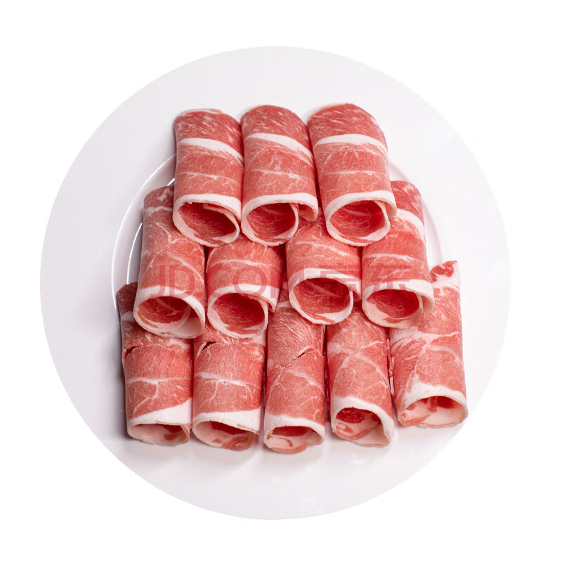 顽皮牛 原切羊肉卷 羊肉片 火锅新鲜纯羊肉 核酸已检测 1000g