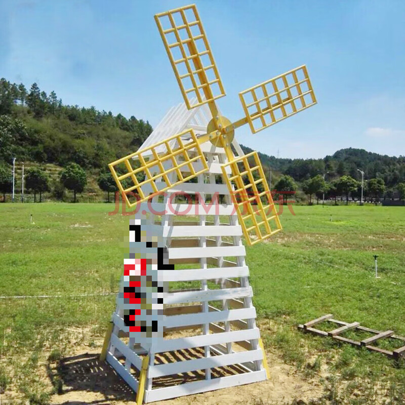 直销防腐木荷兰风车 户外大型风车 木质风车景点摆放风车电动风车 1.