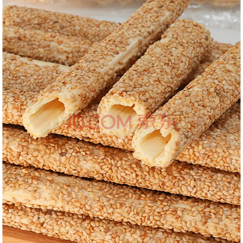 麦芽芝麻糖棍老式纯手工空心芝麻棒特产芝麻杆关东糖冲管灶糖零食