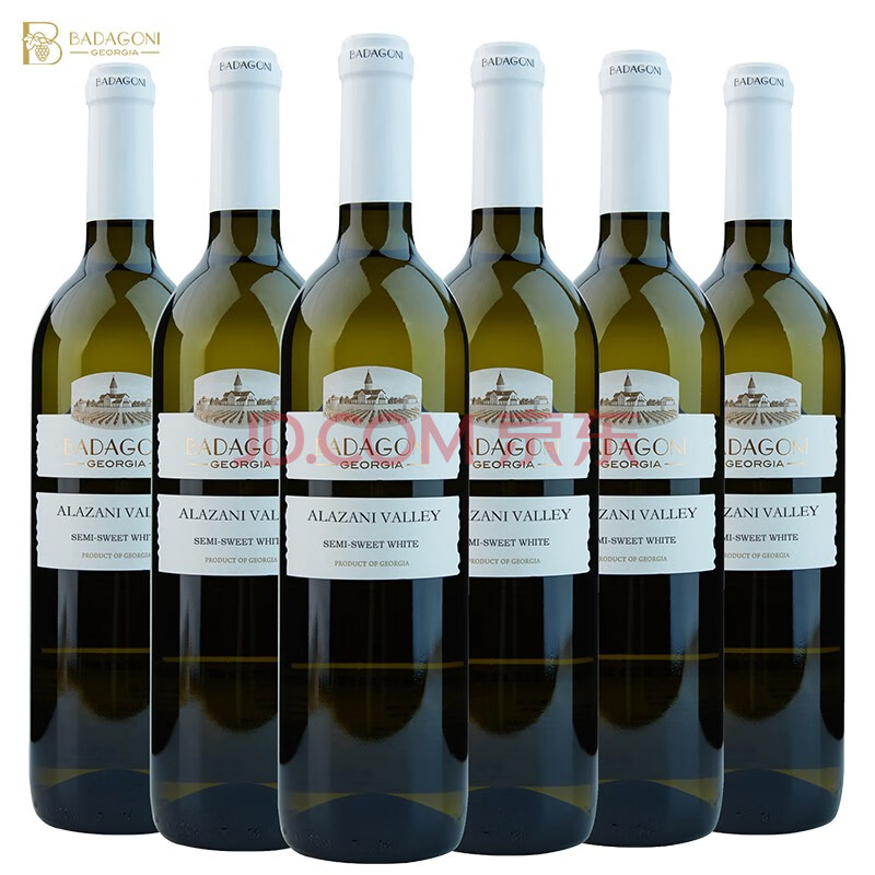 格鲁吉亚进口葡萄酒 巴达果尼 阿拉赞山谷alazani valley 半甜白 整箱