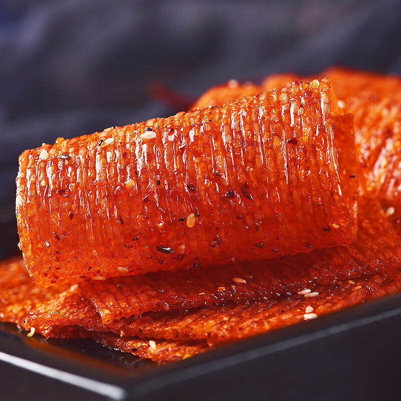 手撕脾气辣片80后儿时怀旧麻辣零食辣条超辣魔鬼辣 香辣味4袋