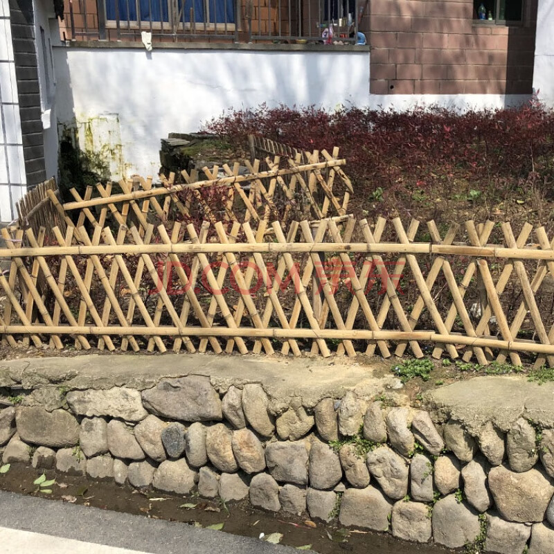 竹篱笆栅栏围栏户外花园菜园围栏新农村围栏室外竹子护栏院子围栏 80