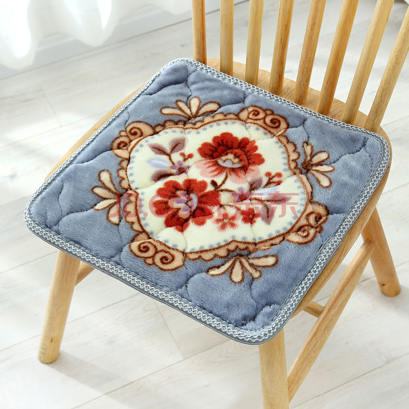 布荷(buhe)加厚毛绒坐垫冬季保暖办公室滑椅子垫家用沙发餐桌椅凳子垫