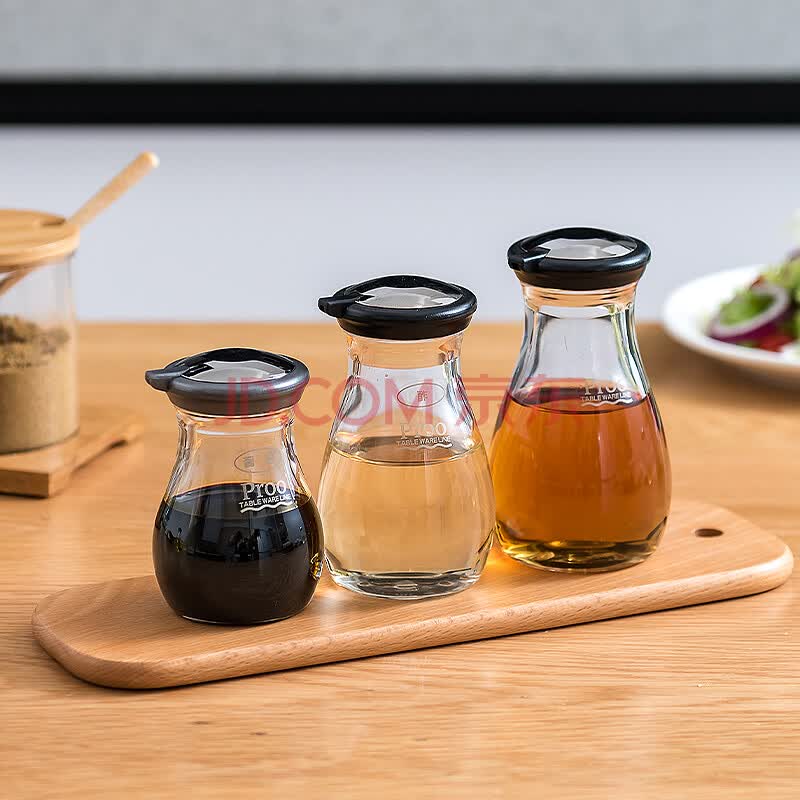 日本进口厨房调味瓶酱油瓶透明调料瓶防漏油瓶日式家用迷你小瓶壶 m号