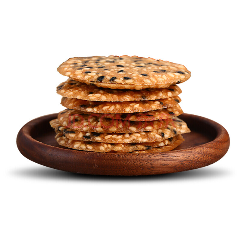 芝麻早餐代餐薄饼干芝片酥休闲零食小吃点心芝麻酥脆饼干160g 1盒