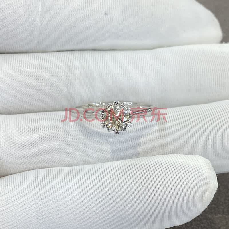 NM1192 约50分18K金天然钻石戒指 约1.86克－海关/政府-京东拍卖