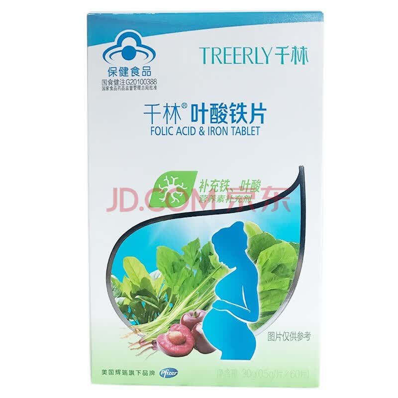 千林r叶酸铁片 0.5g*60片
