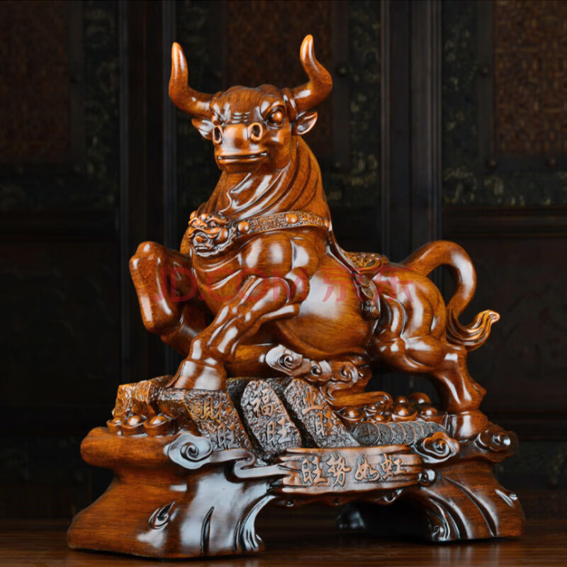 牛摆件华尔街牛转乾坤家居装饰客厅办公室桌面店铺收银台摆饰开业风水