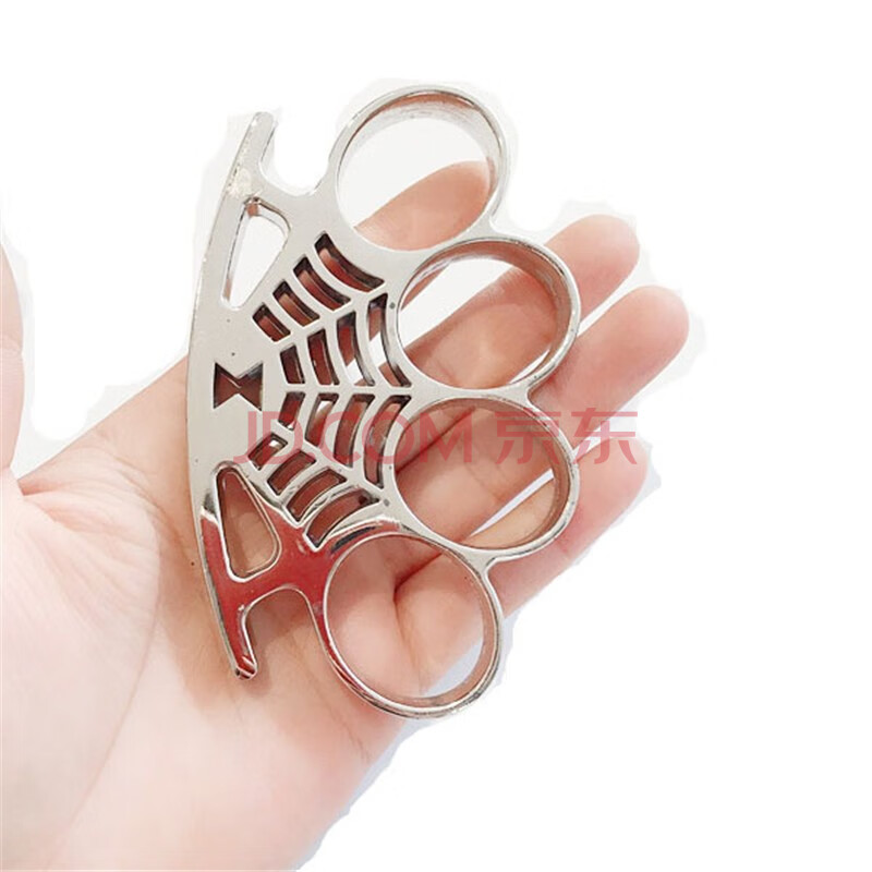 防身防狼拳扣铁拳头铁四指拳刺户外两指扣指虎救生工具 叶子