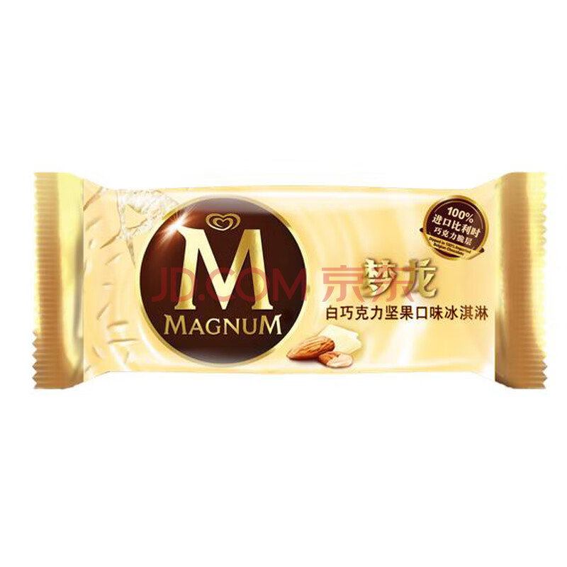 梦龙 白巧克力坚果口味冰淇淋 65g/支