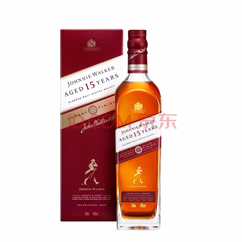 富隆酒业 英国尊尼获加雪莉桶苏格兰威士忌700ml 15年份