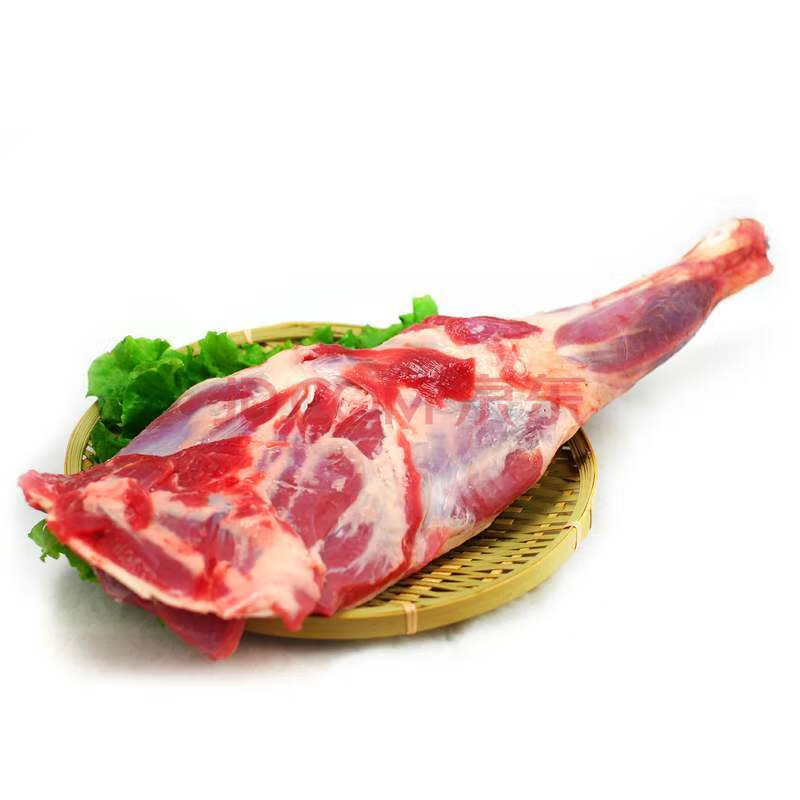 山羊肉農家散養新鮮羊肉帶皮肉骨羊排去皮燒烤專用清真 帶骨羊腿肉