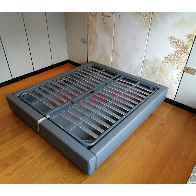 无软靠床托双人床底架 订制酒店床架无靠背皮艺床宾馆民宿客栈床 无