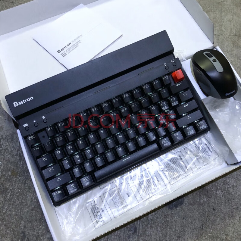 蓝牙2.4g无线机械键盘双模75键 装电池 mk75蓝牙/2.4白光 官方标配