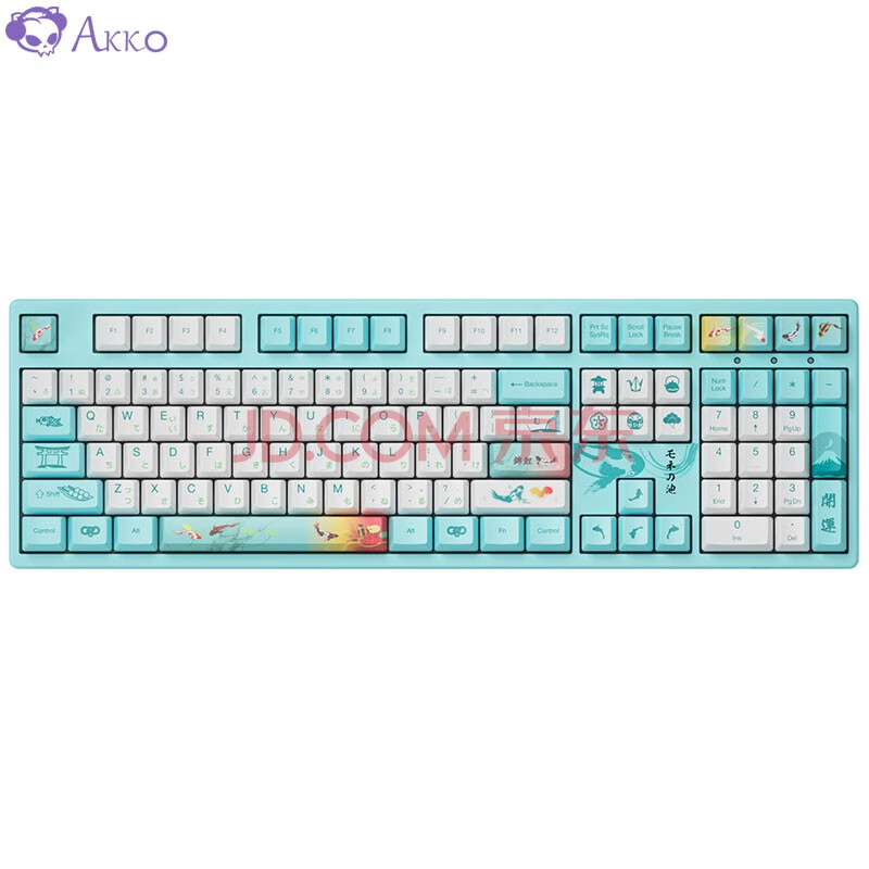 akko 3108v2莫奈之池全尺寸机械键盘 有线游戏键盘 电竞键盘 吃鸡键盘
