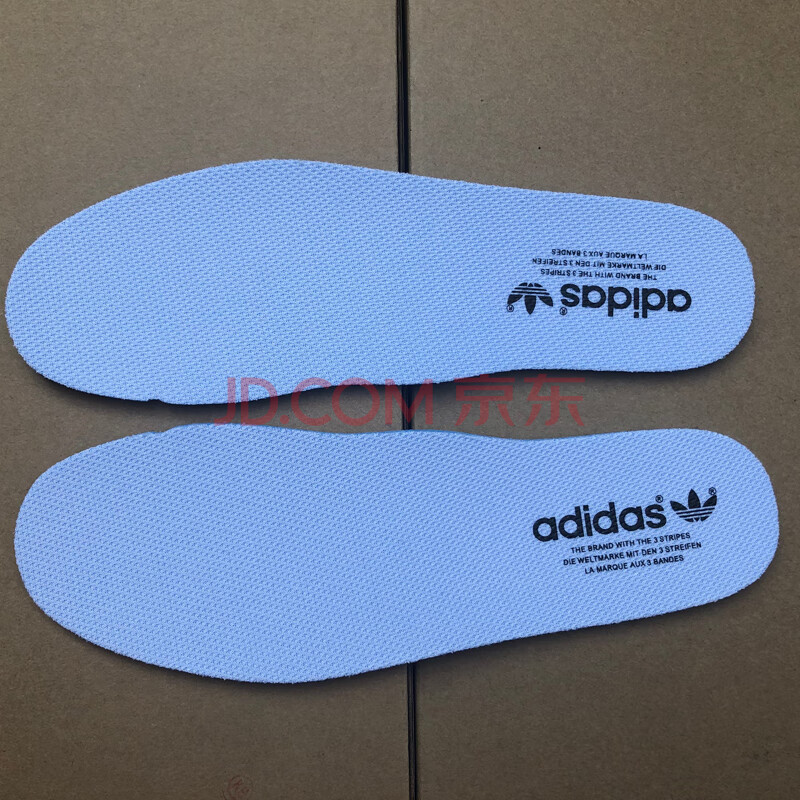 适配阿迪达斯鞋垫原装男女贝壳头三叶草adidas蓝球鞋运动鞋垫 白黑标