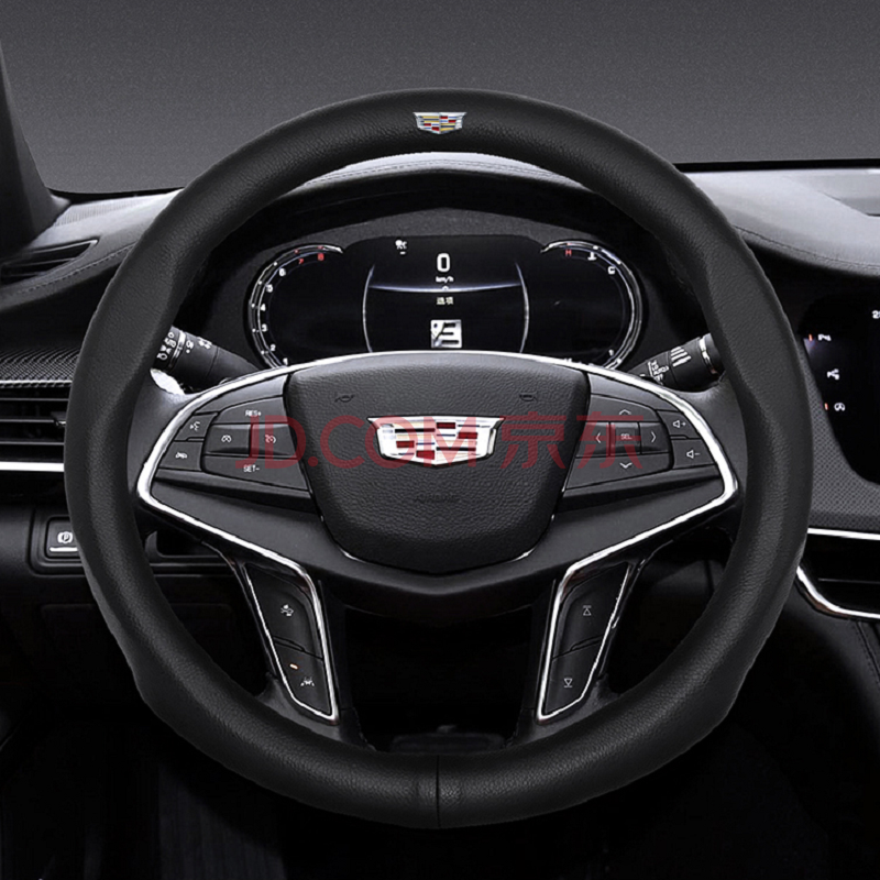 ct4 ct5 ct6 cts xt4 xt5 xt6 xts方向盘套真皮专用把套 灰色字母款