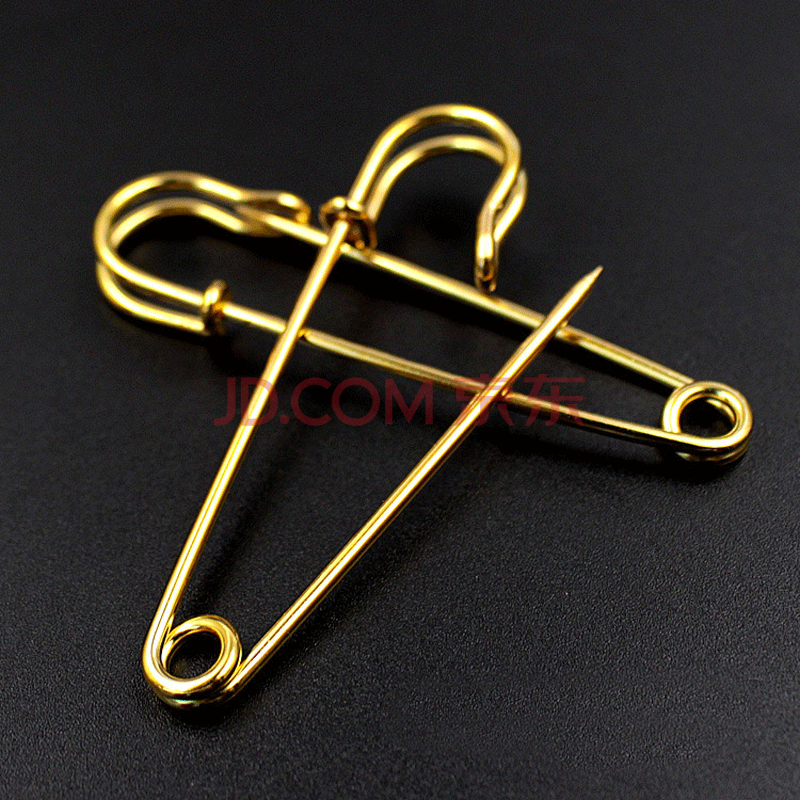 别针大号超大号安全别针毛衣扣针可做胸针 金色60毫米10枚