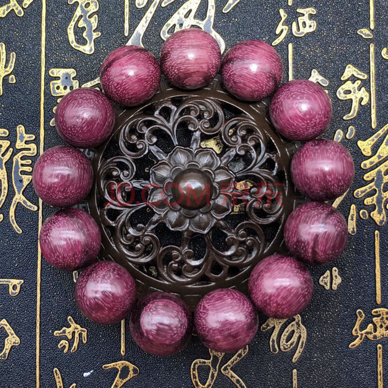 时乾 巴西紫罗兰木紫芯木佛珠小念珠文玩手串 男女檀木小叶紫檀手链