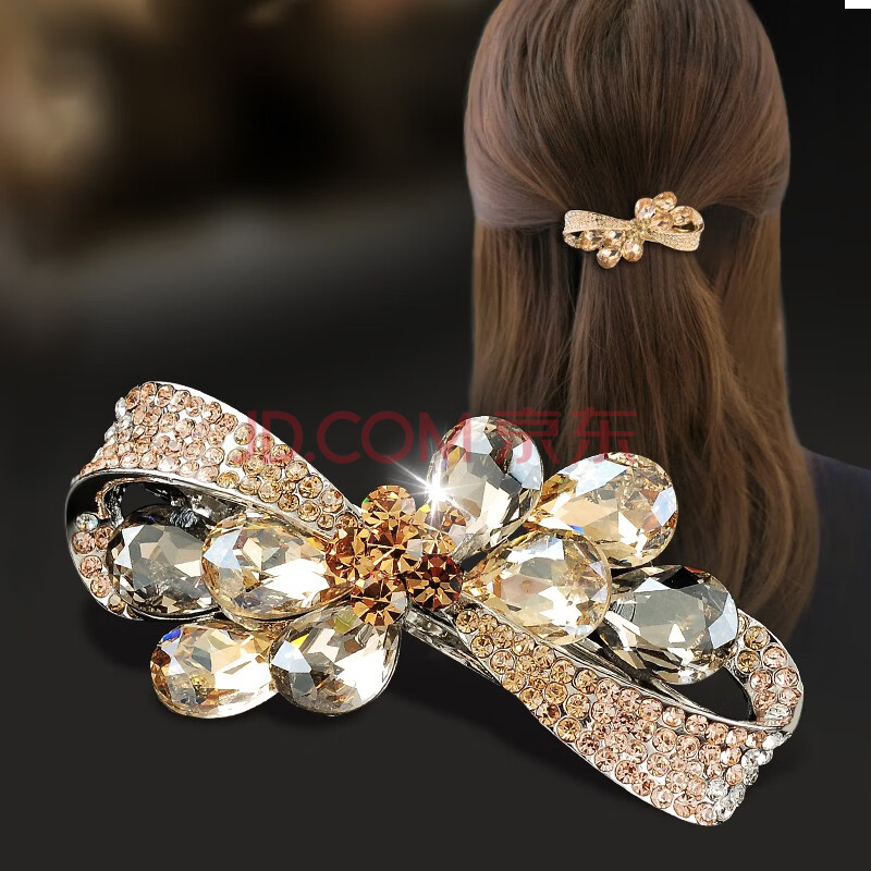 sendme发夹女发卡女紫罗兰蝴蝶结头饰后脑勺头花马尾夹成人卡子发抓