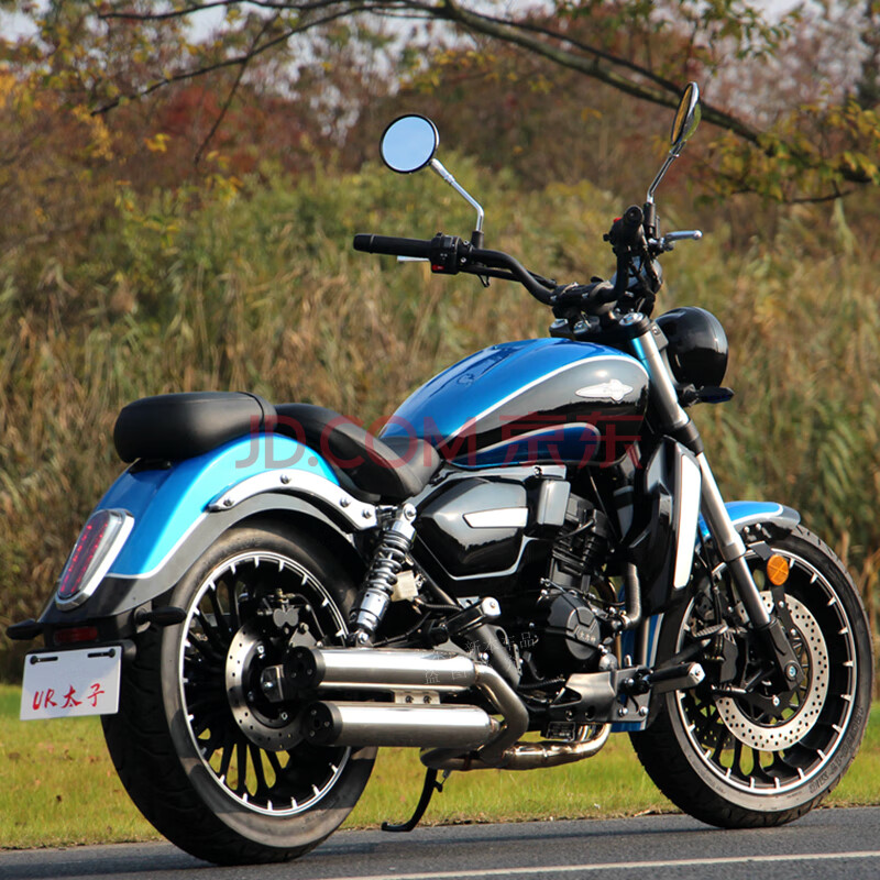 ur复古太子美式巡航摩托车400cc双缸水冷电喷嘉吉摩托车跑车飞翎太子